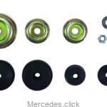 Komplet mocowań amortyzatora drgań silnika W123/126 1232400117 TruckTec