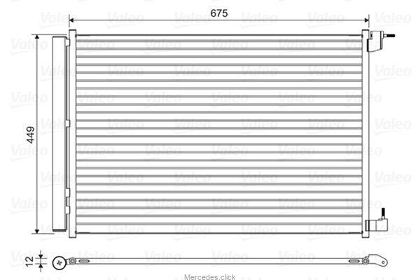 814468 Valeo 814468 – Skraplacz klimatyzacji (Condenser) do Mercedes-Benz