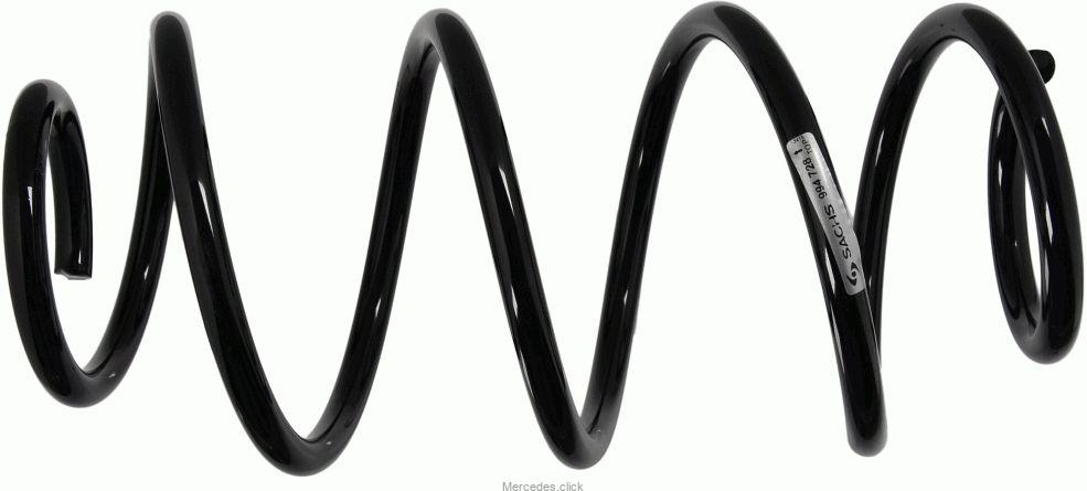 994728 Sachs 994 728 – sprężyna zawieszenia tylnego do Mercedes-Benz Klasy A/B (W176/W242/W246)
