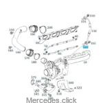 Oring 0239974645 przewodu smarowania turbiny M157/278 7,5x3,3 mm
