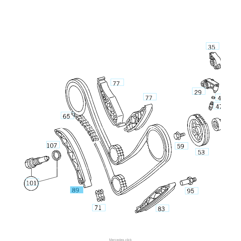1120520216 Ślizg łańcucha M112 1120520216