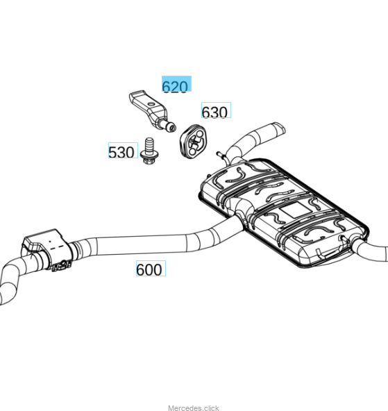 2464920941 Uchwyt tłumika 2464920941