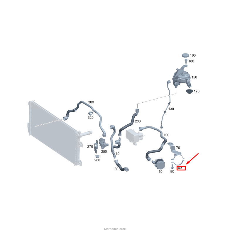 2975017301 Uchwyt pompy obiegu płynu chłodnicy W294 2975017301