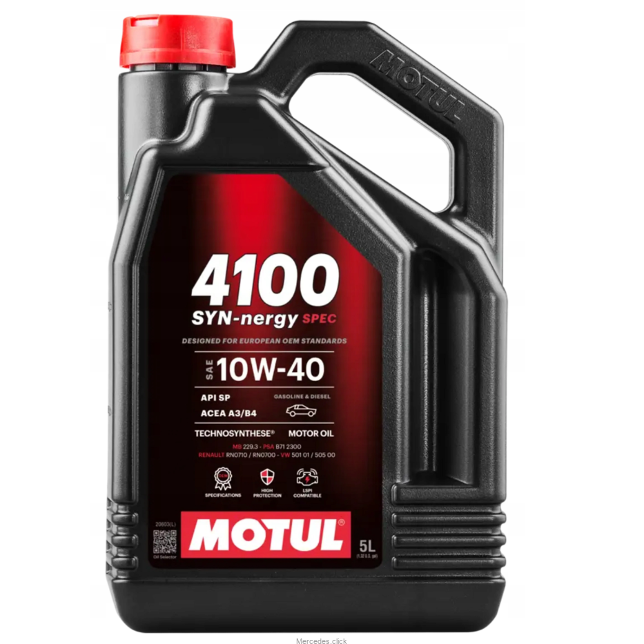 Motul 4100 OLEJ MOTUL 10W40 SYN NERGY 5L MB229.3