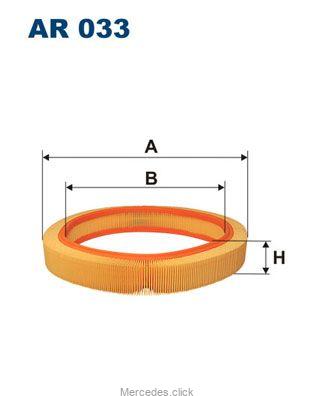 Filtron AR 033 – filtr powietrza do Mercedes-Benz W123, W124 i W201