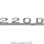 Emblemat tył DB123 -napis 220D