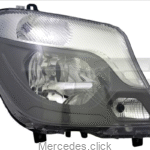 Reflektor Sprinter WDB906 L 2013-2018 TYC H7/H7/W5W/W21W/PY21W ze światłem dziennym