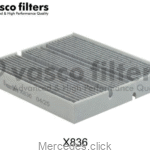 Filtr kabinowy W247 2478301702 2478307203 2478300604 2478300800 Vasco