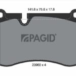 Klocki hamulcowe przód DB211/221 WVA23960-17,6 Pagid