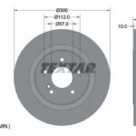 Tarcza hamulcowa tył DB204 C-klasa 300mm 2044231512 2044230912 2044230612 Textar